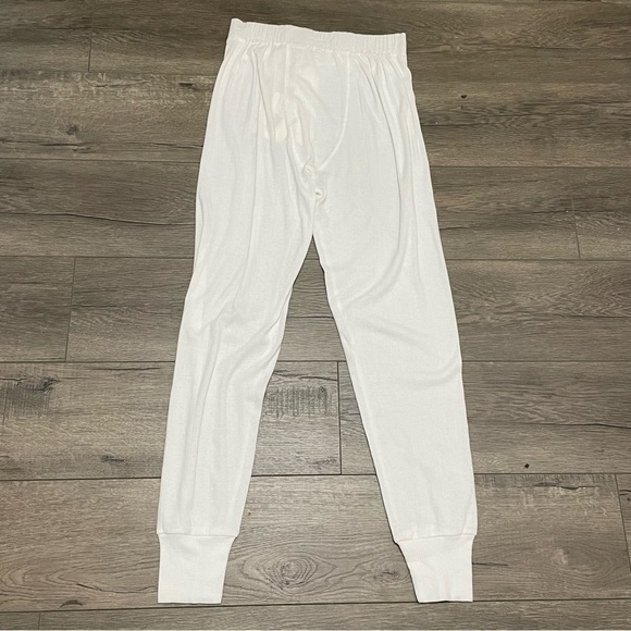 The Great Sleep Pointelle Long John White Pajama Pants Lace Tank Rose Dust Sz 0 - Picture 13 of 14